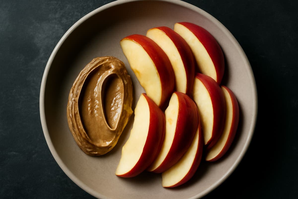 Apple Slices and Sunflower Seed Butter