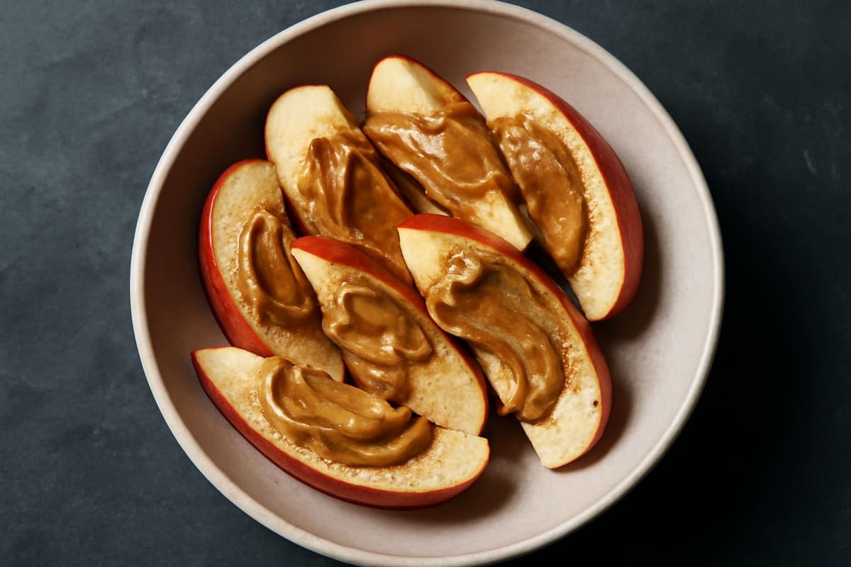 Apple Sunbutter Slices