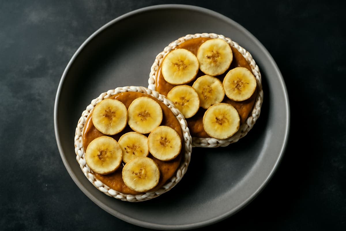 Banana Sunbutter Rice Cakes