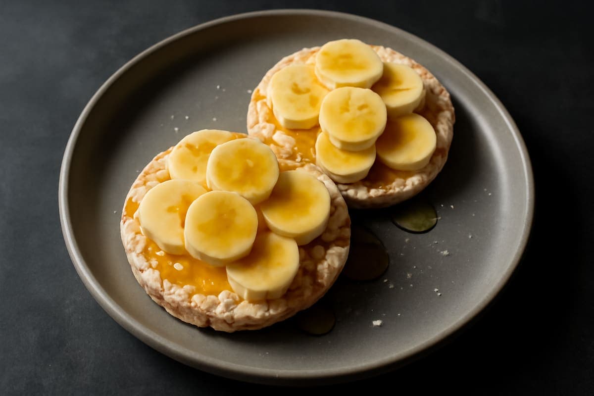 Rice Cakes, Honey & Banana