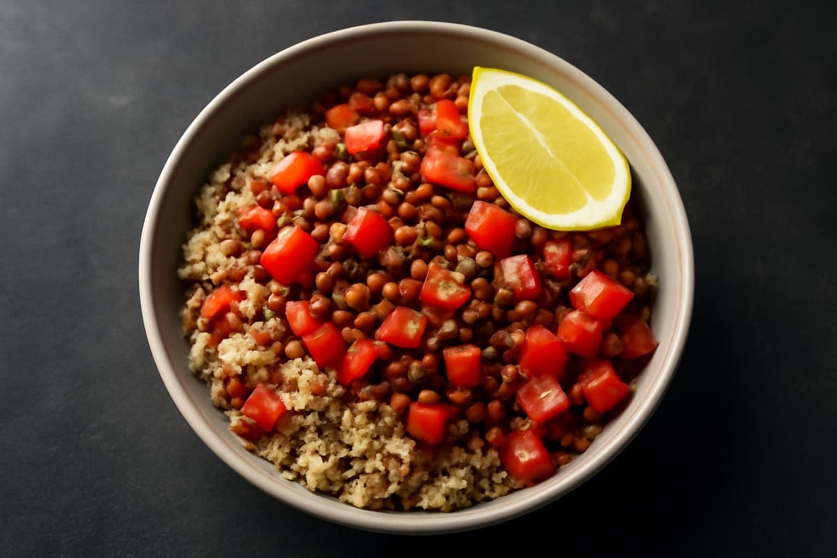 Lemon Lentil Quinoa Salad