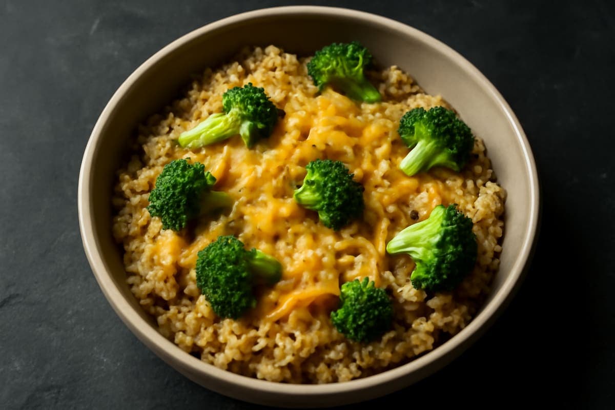 Microwave Cheesy Quinoa Bowl