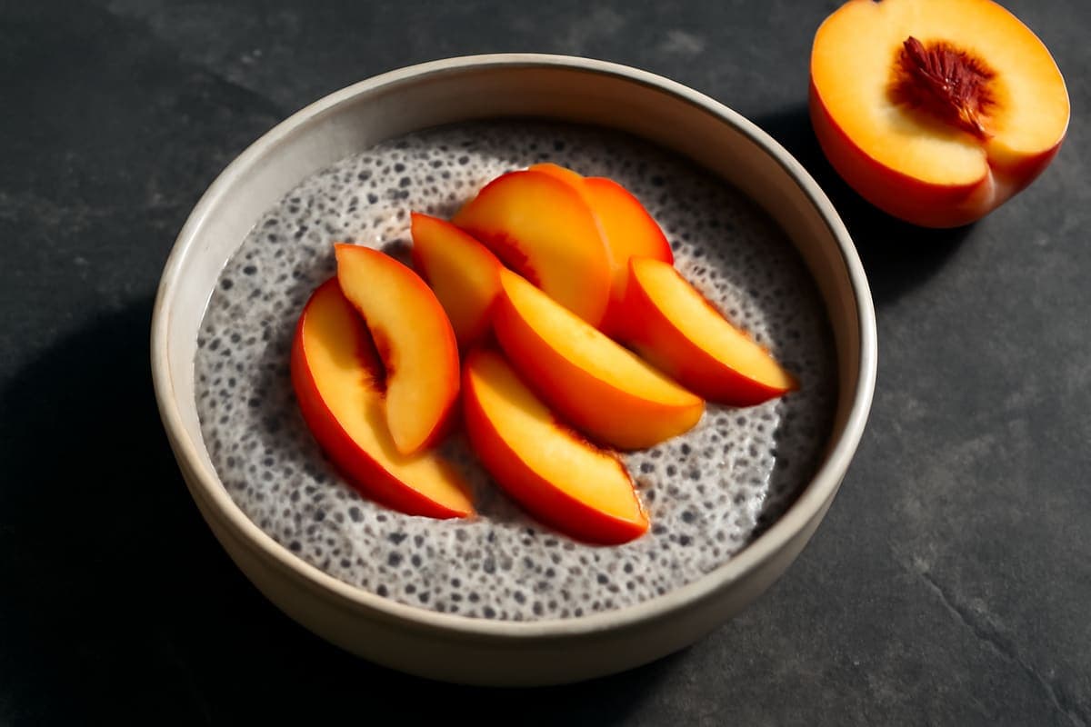 Peach Chia Pudding