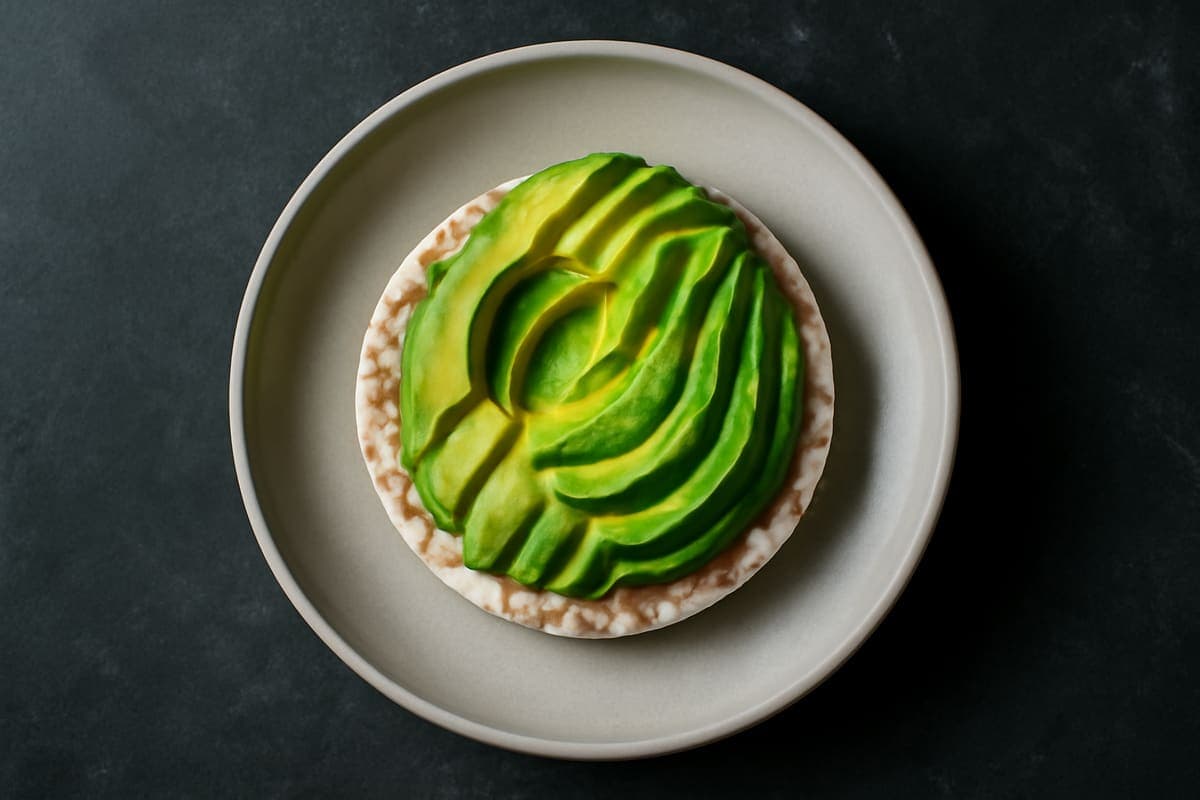 Rice Cake with Avocado