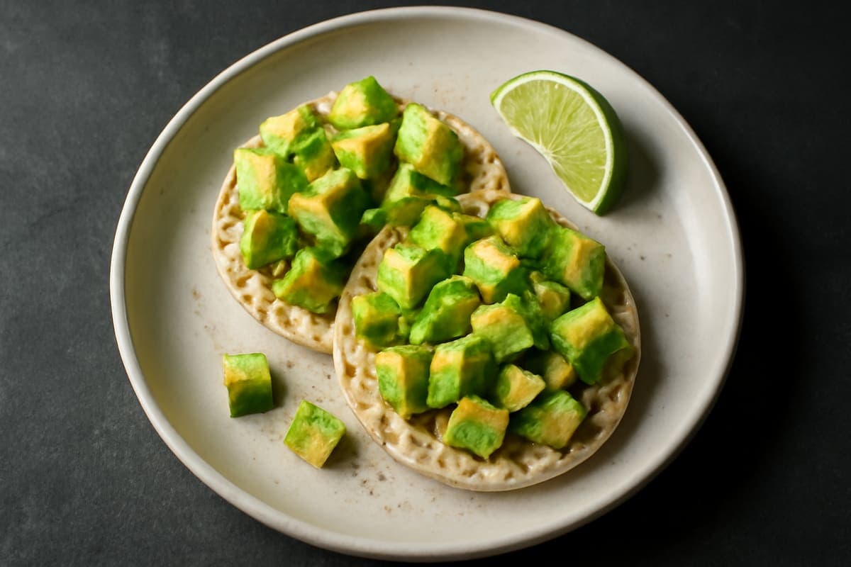 Rice Cakes with Avocado