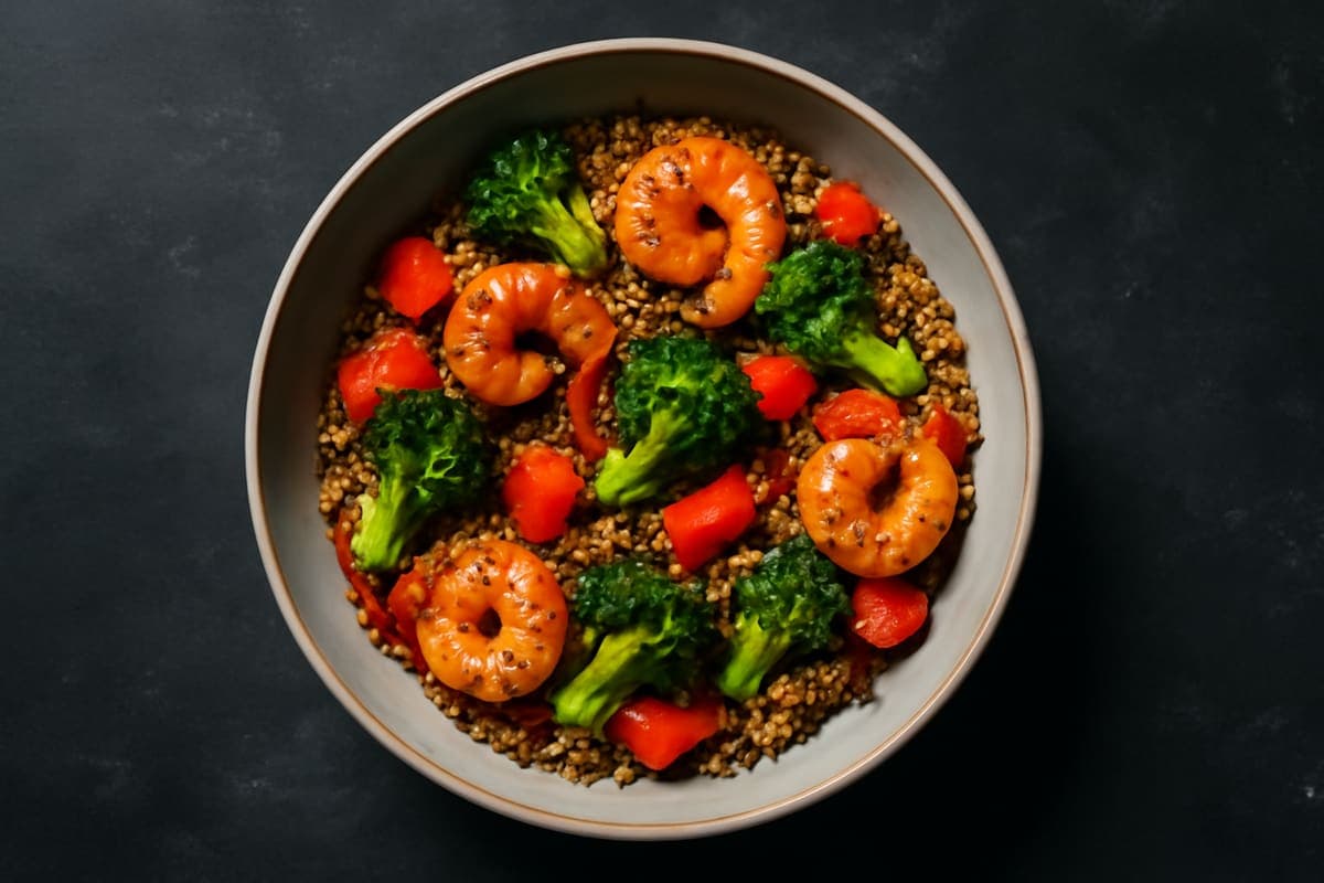 Shrimp & Quinoa Stir-Fry