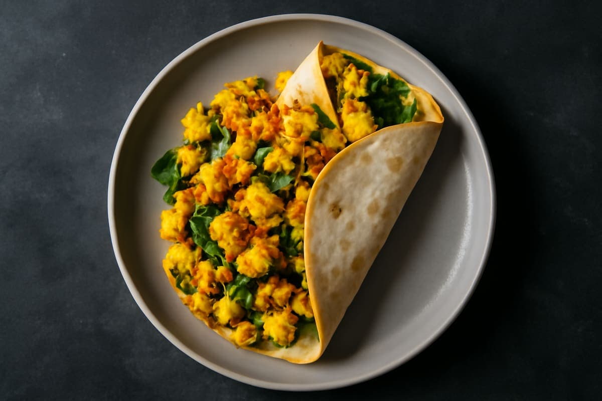 Tofu Scramble Wrap