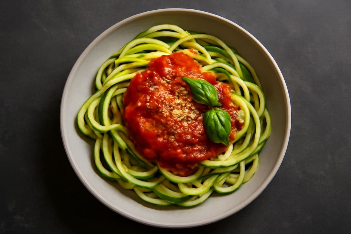 Zucchini Noodles with Marinara